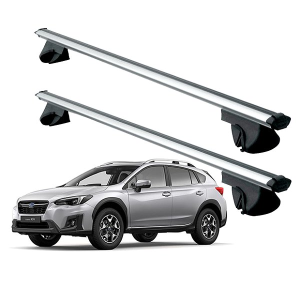 RACK P/ LONGARINAS ALPHA ALUMÍNIO 03 (1,26M) SUBARU NEW XV 2021 / 2022 - CINZA
