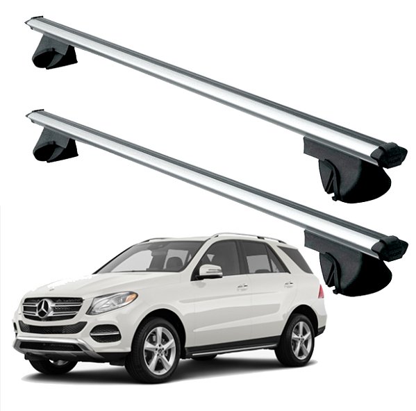 RACK P/ LONGARINAS ALPHA ALUMÍNIO 04 (1,36M) MERCEDES BENZ GLE 2021 / 2022 - CINZA