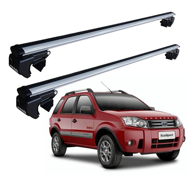 RACK P/ LONGARINAS SIGMA ALUMÍNIO 02 (1,16M) FORD ECOSPORT 2010 1011 1012 - CINZA