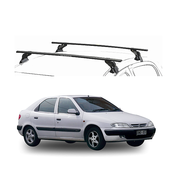 RACK EQMAX AÇO CITROEN XSARA 4P 1998 1999 2000 2001 2002 2003 - PRETO