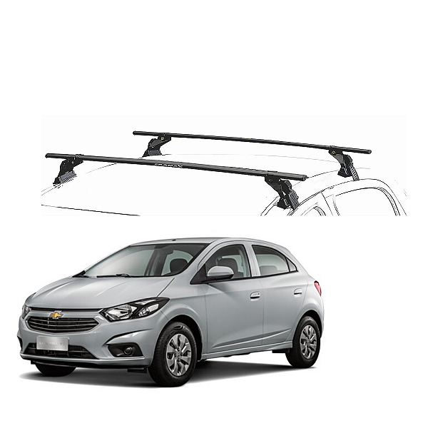 RACK EQMAX AÇO GM ONIX 2012 2013 2014 2015 2016 2017 2018 2019 - PRETO