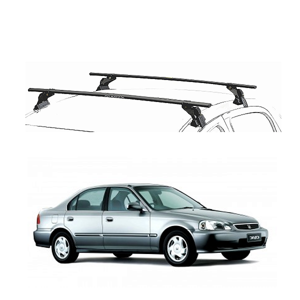 RACK EQMAX AÇO HONDA CIVIC 1993 1994 1995 1996 1997 1998 1999 2000 - PRETO