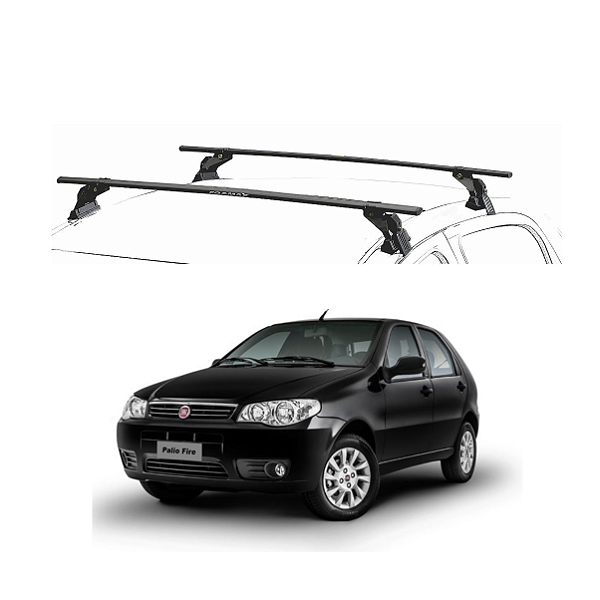 RACK EQMAX AÇO FIAT PALIO 4P 2008 2009 2010 2011 - PRETO
