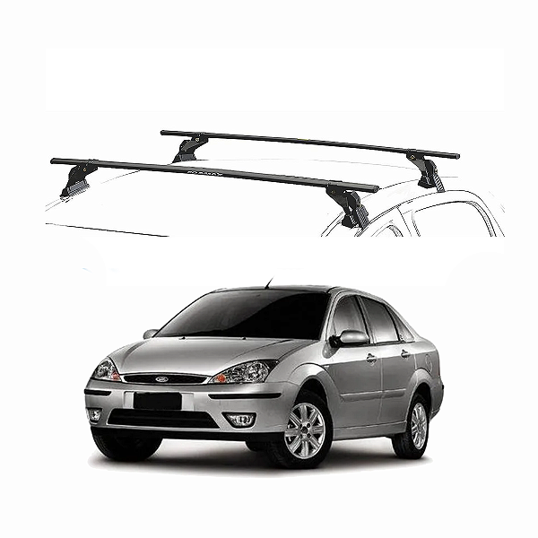 RACK EQMAX AÇO FORD FOCUS SEDAN 2003 2004 2005 2006 2007 2008 2009 - PRETO