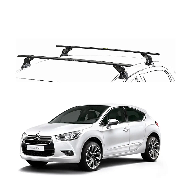 RACK EQMAX AÇO CITROEN DS4 2012 2013 2014 2015 2016 - PRETO