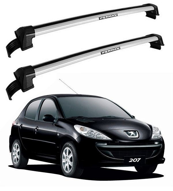 RACK EQMAX WAVE PEUGEOT 207 4P 2008 2009 2010 2011 2012 2013 2014 2015 2016 - CINZA
