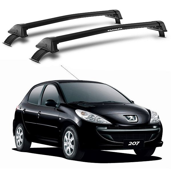 RACK EQMAX WAVE PEUGEOT 207 4P 2008 2009 2010 2011 2012 2013 2014 2015 2016 - PRETO