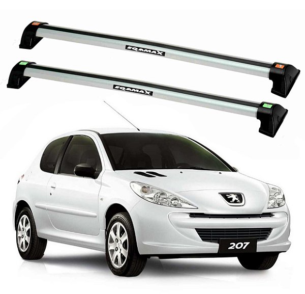 RACK EQMAX WAVE PEUGEOT 207 2P 2008 2009 2010 2011 2012 2013 - CINZA