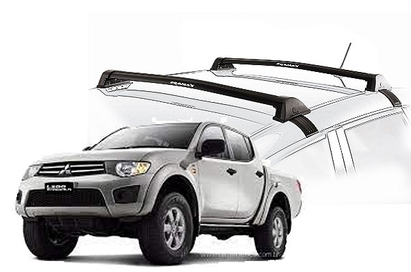 RACK EQMAX NEW WAVE MITSUBISHI L-200 TRITON 2013 2014 2015 2016 2017 2018 - PRETO