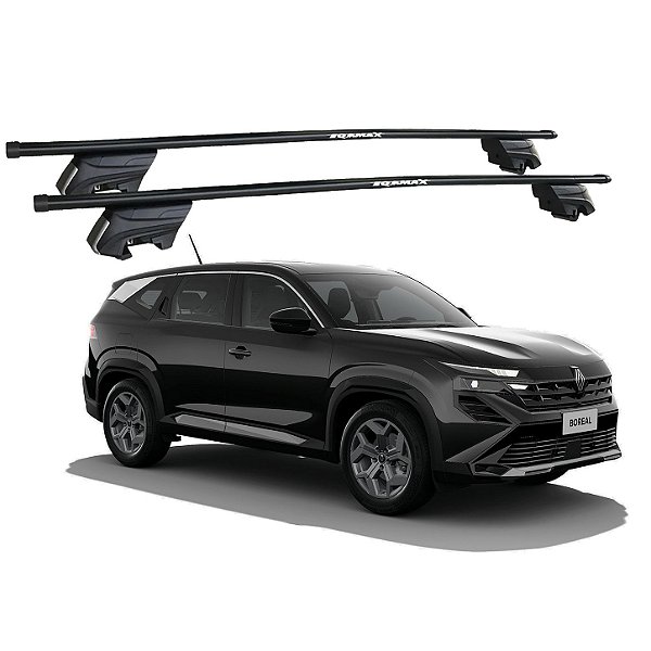 RACK P/ LONGARINAS INTEGRADAS BETA AÇO (1,30M) RENAULT BOREAL 2026 - PRETO