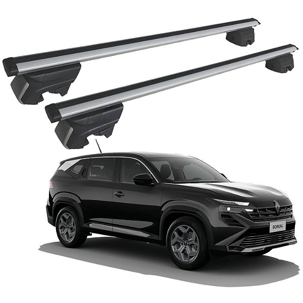 RACK P/ LONGARINAS INTEGRADAS BETA ALUMÍNIO (1,26M) RENAULT BOREAL 2026 - CINZA
