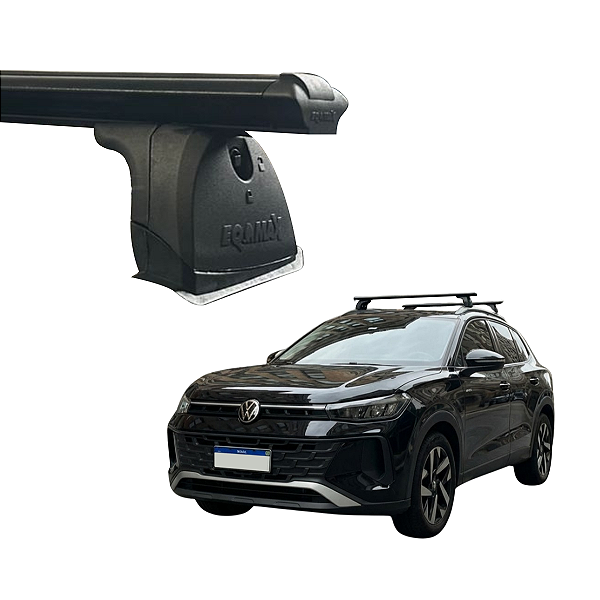 RACK EQTHOR ALUMÍNIO P/ LONGARINAS INTEGRADA VW TERA 2025 2026 - PRETO