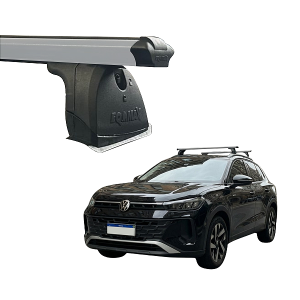 RACK EQTHOR ALUMÍNIO P/ LONGARINAS INTEGRADA VW TERA 2025 2026 - CINZA