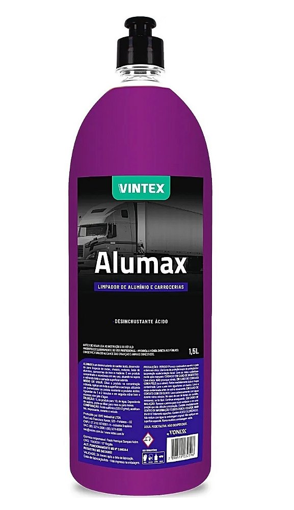 Alumax Limpa Alumínio Rodas Baú Caminhão 1,5l Vintex Vonixx