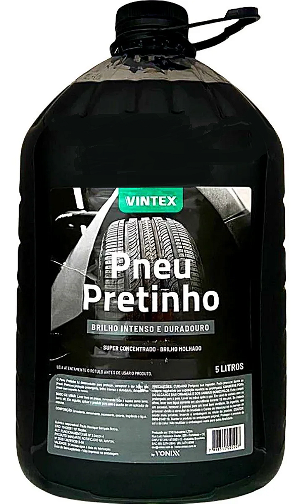 Pneu pretinho 5 litros- vonixx