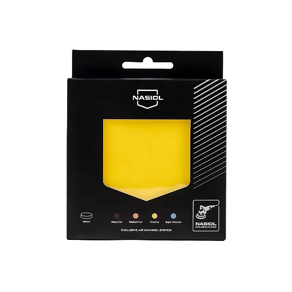 Boina de Polimento de Lustro Amarela 150mm Nasiol