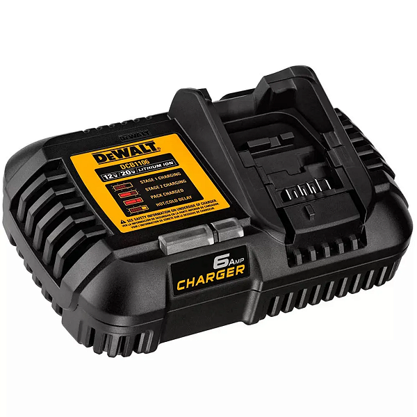 Carregador 12V 20V Li-Ion DCB1106 6A 127V DeWalt