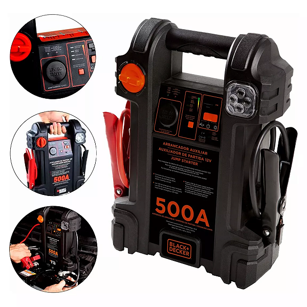 Auxiliar de Partida 500A 12V 14AH Bivolt Black&Decker