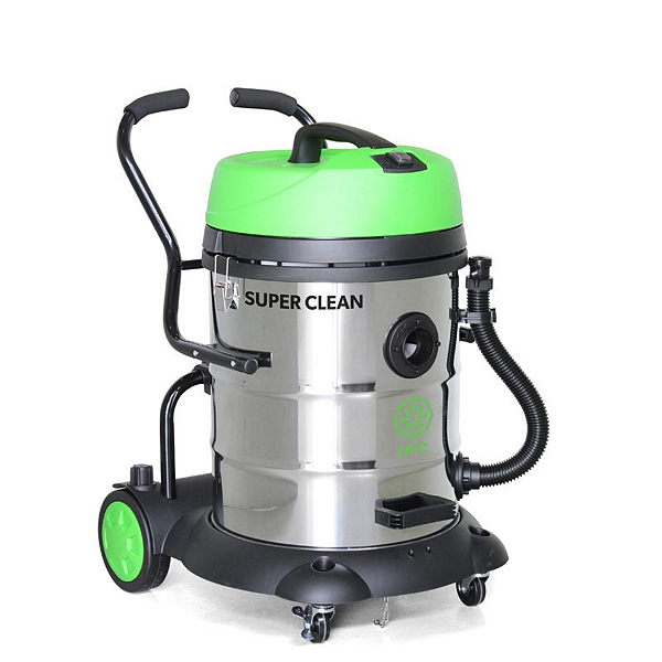 Aspirador É Industrial Tambor Ipc Super Clean 60l Prateado, Preto E Verde 220v 50hz/60hz Aa160