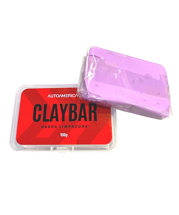 Clay bar abrasividade média 100g autoamerica