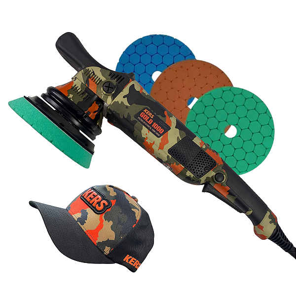 Politriz Roto Orbital Camuflada 5" 15mm 220V Gold 1000 Kers