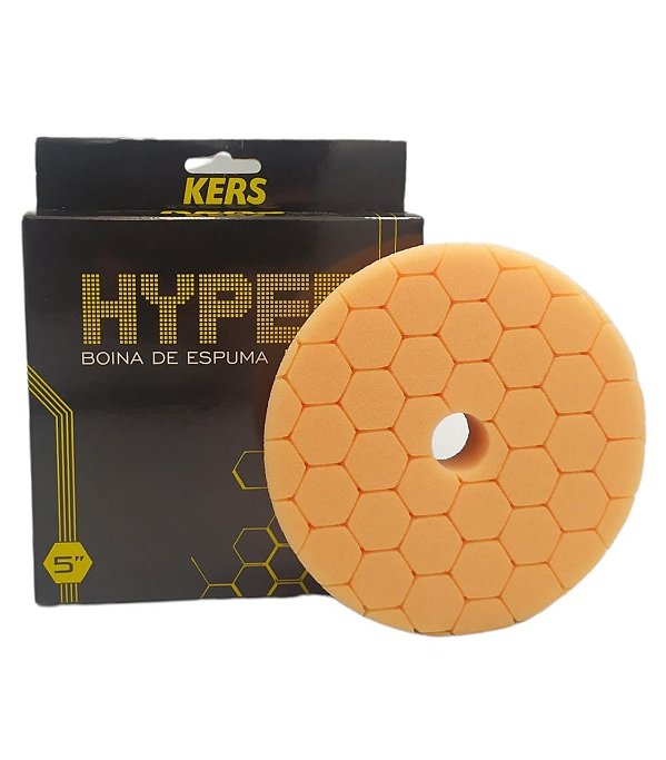 Boina de Espuma Refino Laranja Hyper 5 Polegadas Kers