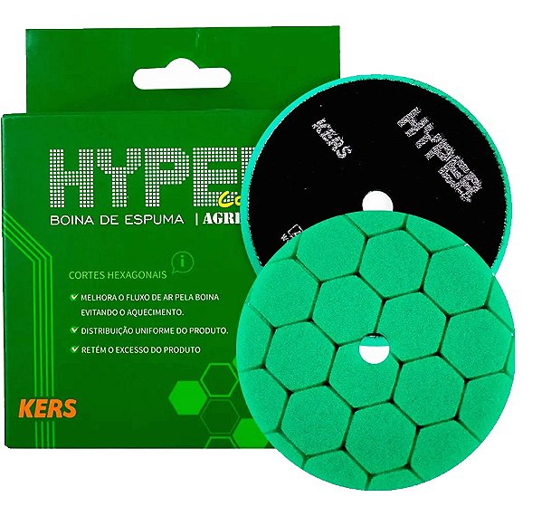 Boina De Espuma Verde Agressiva Corte Hyper 3 Polegadas Kers
