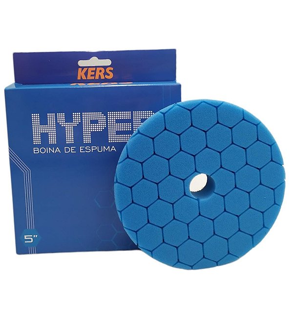Boina de Espuma Lustro Azul Hyper 5 Polegadas Kers