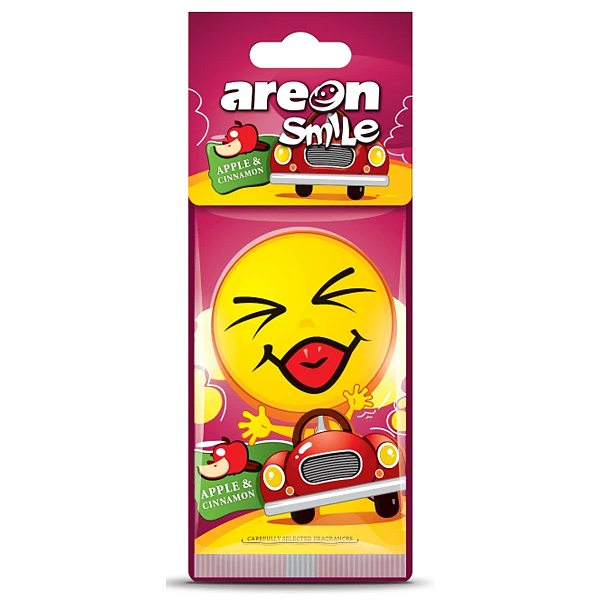 Aromatizante Automotivo Smile Seco Apple Cinnamon Areon