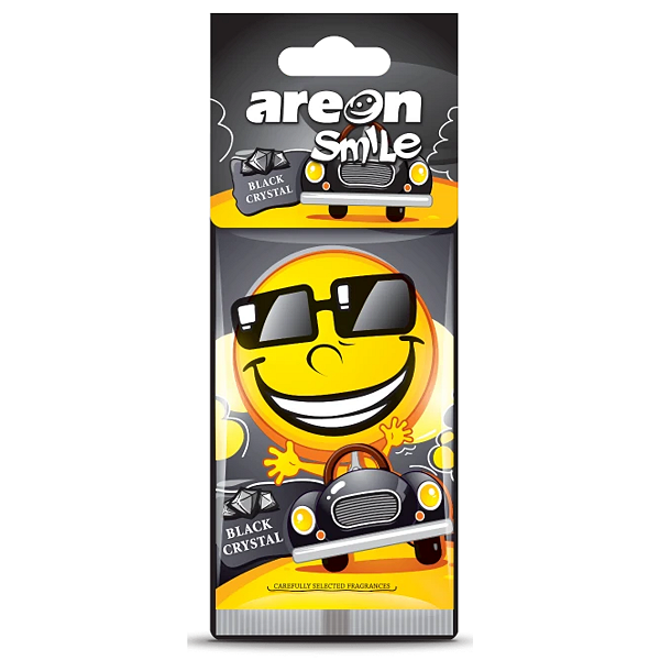 Aromatizante Automotivo Smile Seco Black Crystal Areon