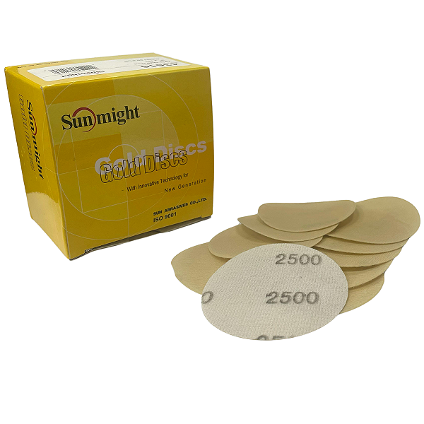 10un Disco Lixa Sem Furos 3" P2500 Sunmight