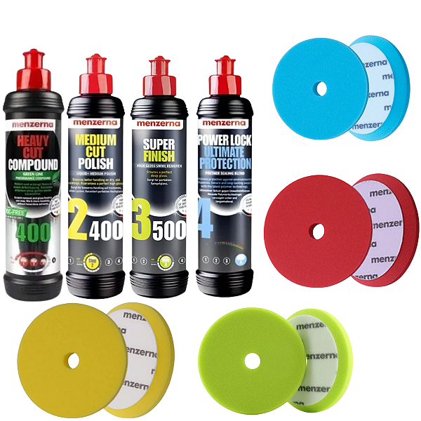 Kit Polimento e Proteção Profissional Menzerna