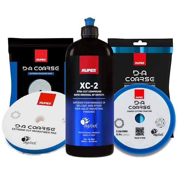 Kit Composto XC-2 Xtra Cut + Boinas de Corte 5" Rupes