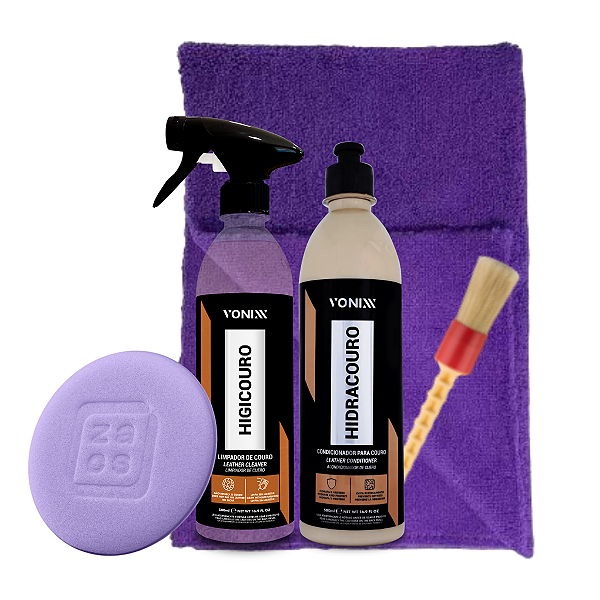 Kit Higicouro Hidracouro + Pincel  + Aplicador e Microfibra