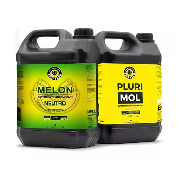 Kit Pluri Mol e Melon para Limpeza Automotiva 5L Easytech