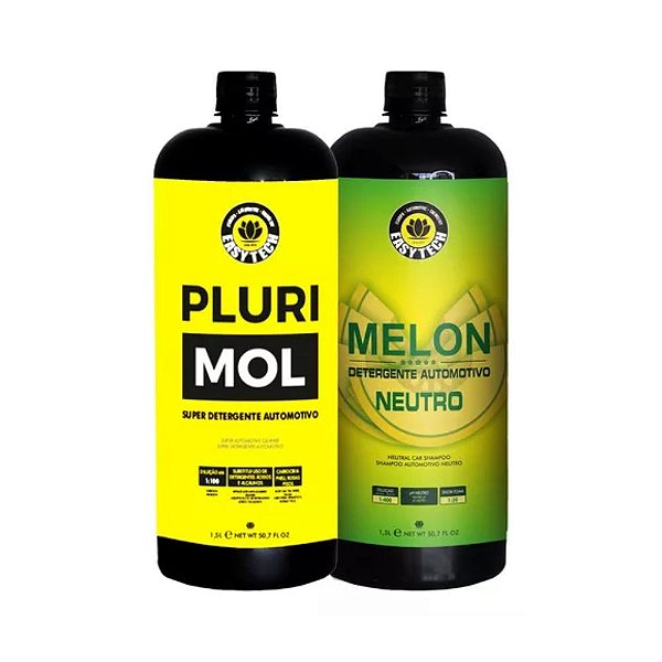 Kit Pluri Mol e Melon para Limpeza Automotiva 1.5L Easytech
