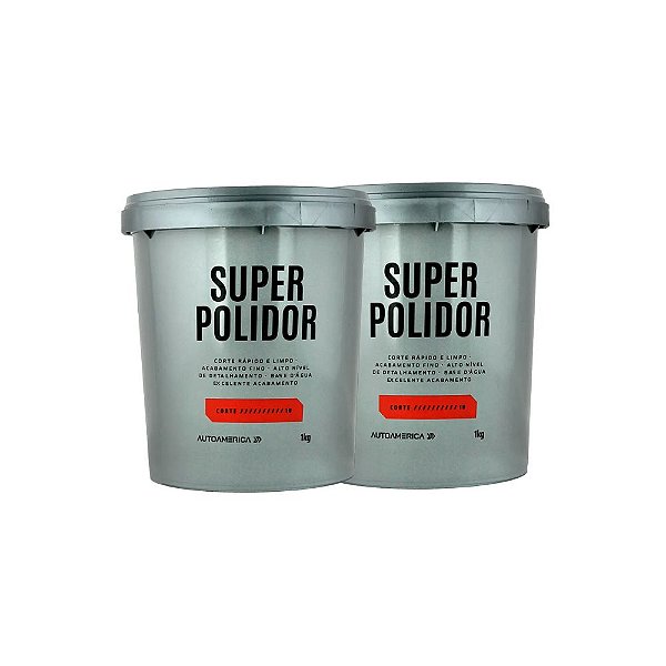 Kit 2 Super Polidor 1Kg Autoamerica