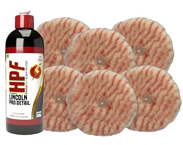 Kit Lincoln HPF + 6 Boinas Lã Corte Pesado R/Orbital 5 pol.