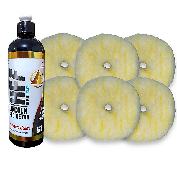 Kit Lincoln HFF + 6 Boinas Lã Corte Leve R/Orbital 5 pol.