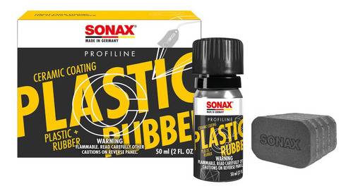 Vitrificador Para Plásticos CC Plastic + Rubber 50ml Sonax