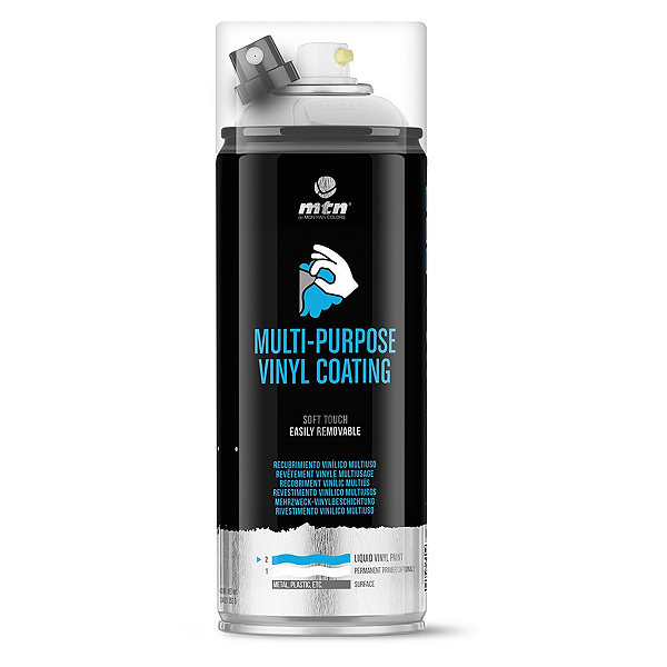 Tinta Spray Envelopamento Líquido Preto 400ml  PRO MTN