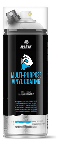 Tinta Spray Envelopamento Líquido Preto Met 400ml PRO MTN