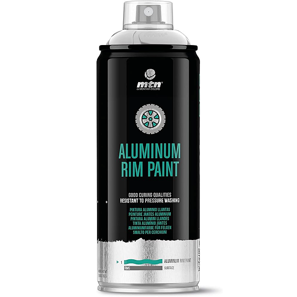 Tinta Spray Para Aros e Rodas Aluminum Rims 400ml PRO MTN