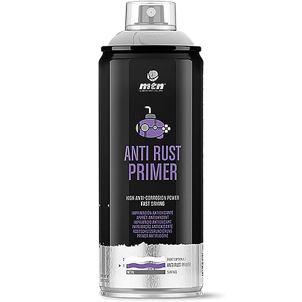 Tinta Spray Primer Anti Ferrugem Cinza 400ml PRO MTN