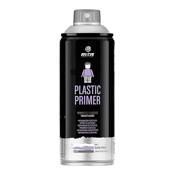 Tinta Spray Primer Para Plásticos 400ml PRO MTN