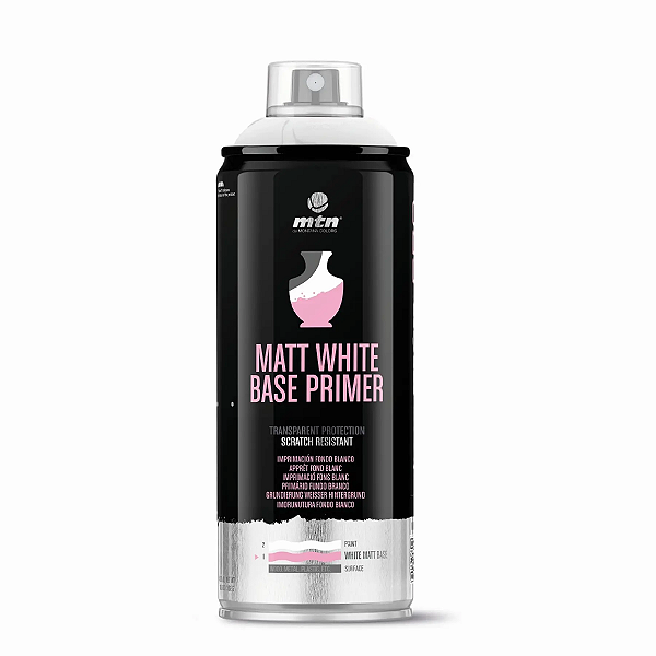 Tinta Spray Base Primer Branco 400ml PRO MTN