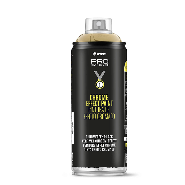 Tinta Spray Cromada Dourado 400ml PRO MTN