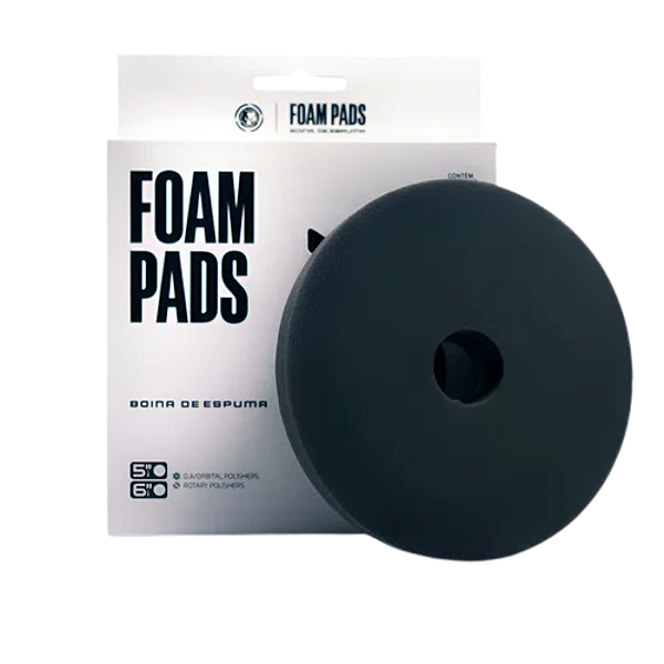 Boina de Espuma Preta Soft Pad Lustro 6" Wolf Pads
