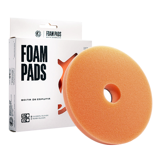 Boina de Espuma Laranja One Step 5" Wolf Pads