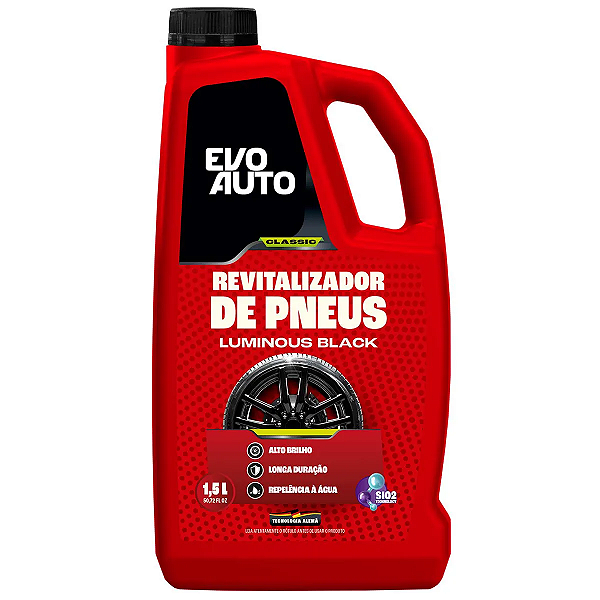 Revitalizador De Pneus Luminous Black 1,5L Evo Auto